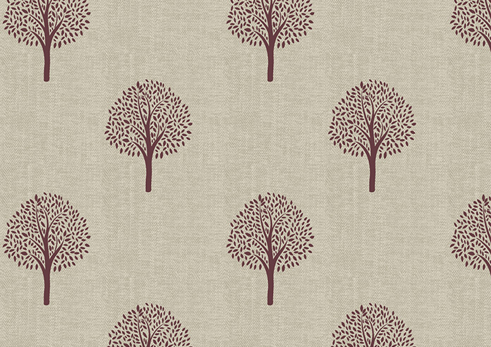Emily Bond Yew Tree, Mulberry - Roller Blind - Image 6